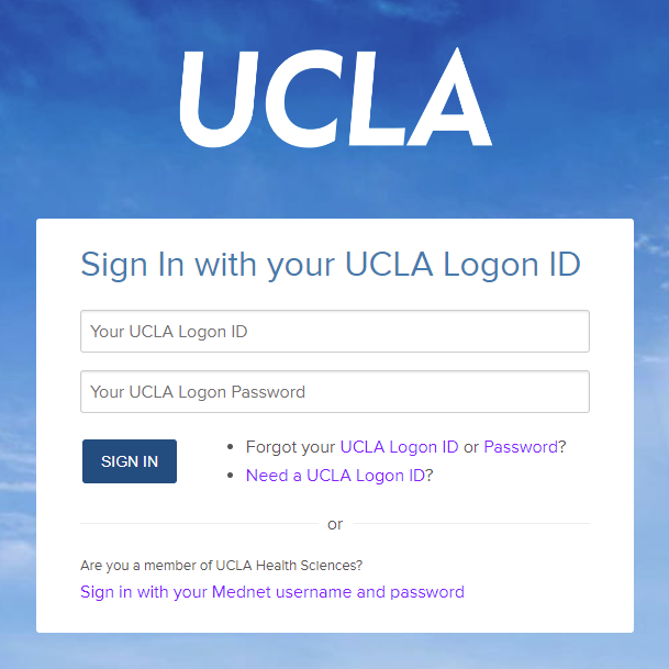 UCLA logon ID sign in